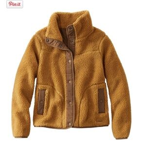 L.L. Bean Women's Tan Sherpa Jacket